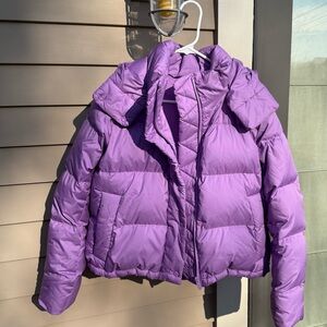 lululemon Wunder Puff Cropped Jacket- purple blossom light